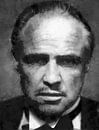 Olieverf portret van The Godfather (zwart wit) van Bert Hooijer thumbnail