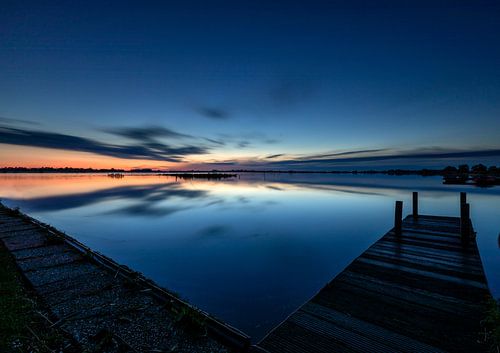 Zonsopkomst aan het Leekstermeer