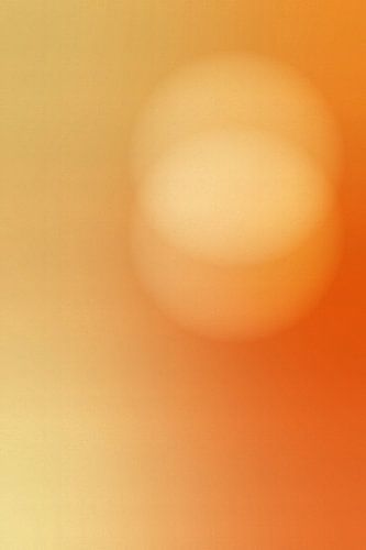 Retro jaren 70 neon kunst. Warme oranje gloed