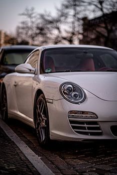 Porsche Berlin photographie de rue coucher de soleil