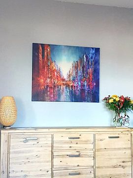 Customer photo: Vibrant life: The city on the river by Annette Schmucker
