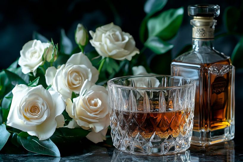 Whisky and roses by Poster Art Shop