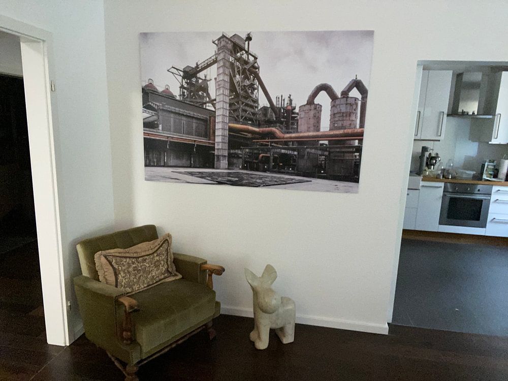 Landschaftspark Duisburg in schwarz-weiß mit Farbakzent  von Evert Jan Luchies 