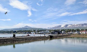 Akureyri, IJsland, motief 2 van zam art