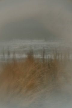 Unschärfe-Effekt Fotodruck Strand Petten Niederlande von sonja koning