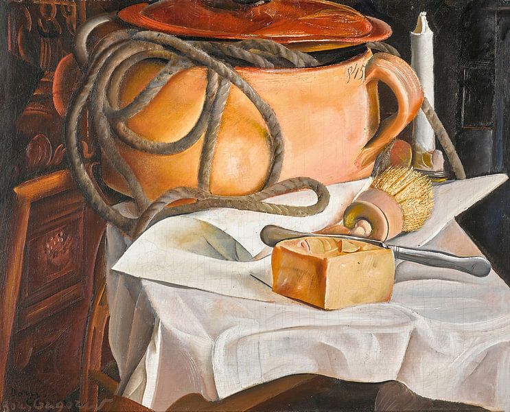 Boris Dmitrijewitsch Grigorjew - Stillleben mit Kerze von Peter Balan