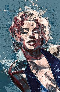 Marilyn Monroe Pop-Art van Atelier Liesjes