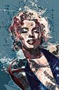 Marilyn Monroe Pop-Art van Atelier Liesjes thumbnail