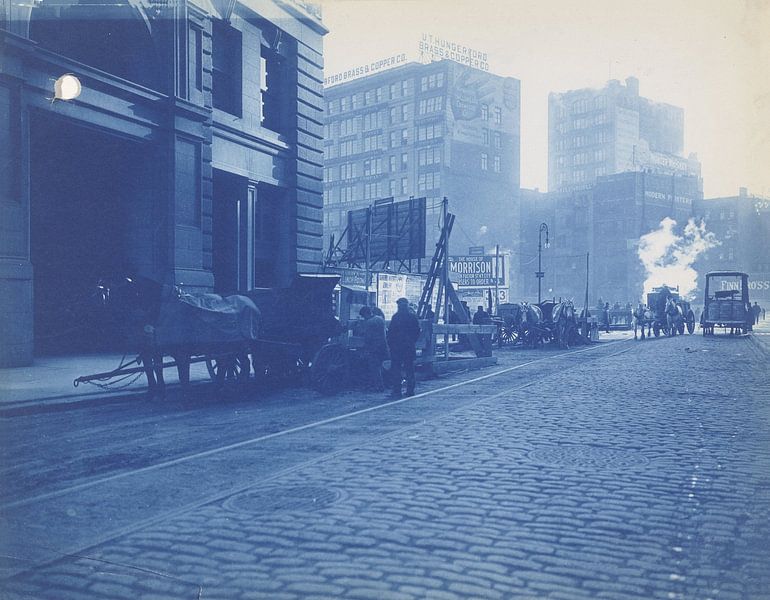 The construction of the New York subway, 1909 by Currently Past