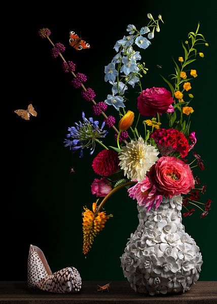 Flower Art Balthasar van der Ast by Fine Art Flower - Artist Sander van Laar