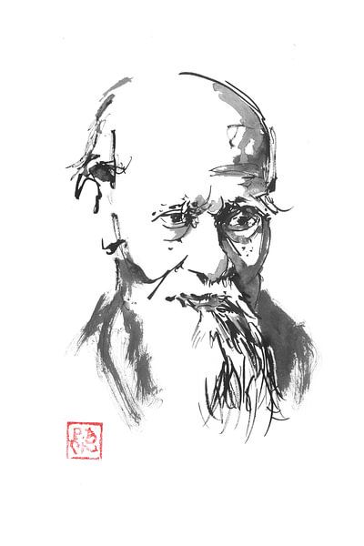 o sensei porträt 02 von Péchane Sumie