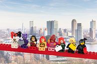 Lunch atop a skyscraper Lego edition - Super Heroes - Women - Rotterdam von Marco van den Arend Miniaturansicht