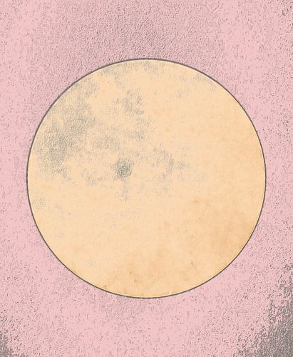 Maan in zacht licht in natuurlijke kleuren