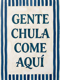 Les gens d'ici, formidables, mangent en espagnol. sur HUGO