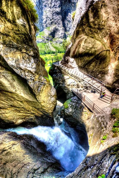 Waterval in berg von Wouter Sikkema