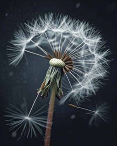 Light art in the macro image