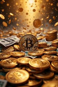Fantasy Wall Art: BITCOIN MASTER - More than banknotes and gold