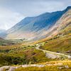 Der Pass nach Glencoe in den schottischen Highlands von Rob IJsselstein