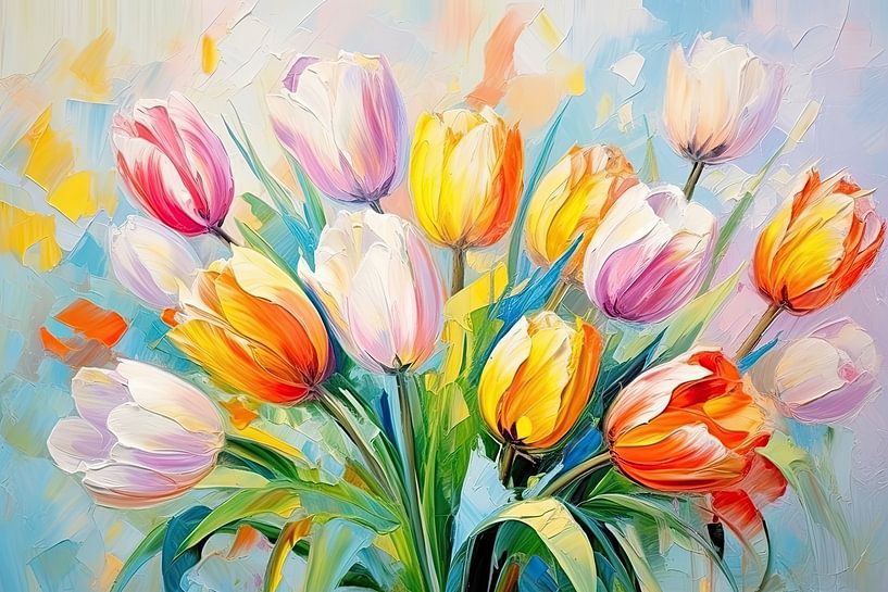 Colourful tulips by Imagine