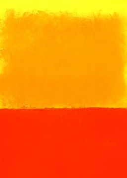Modern abstract in red, orange and yellow. by Studio Allee