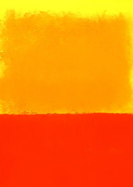 Moderner Abstrakt in Rot, Orange und Gelb. von Studio Allee