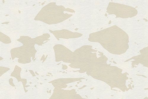 Zachte botanische vormen op canvas