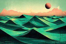 Surreale Landschaft mit Farben von Imperial Art House