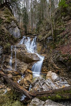 Lainbach watervallen van Christina Bauer Photos