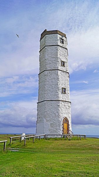 Der achteckige Kreideturm in Flamborough Head von Babetts Bildergalerie