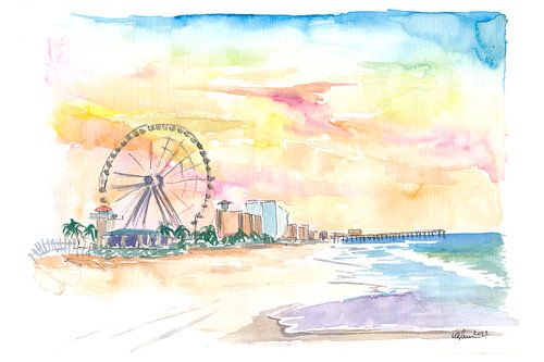 Myrtle Beach South Carolina sunrise on the beach