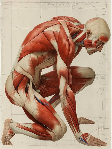 menselijk lichaam spieren van Egon Zitter