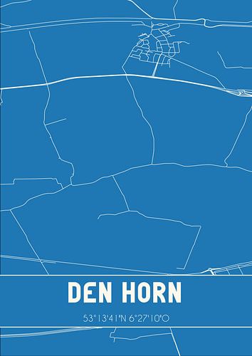 Blaupause | Karte | Den Horn (Groningen)