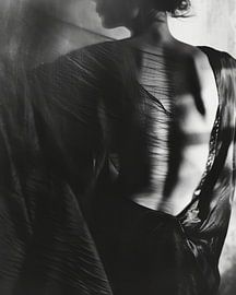 Stijlvol boudoir portret in zwart-wit van Carla Van Iersel