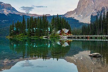 Lake Emerald in the Rocky Mountains by Roland Brack