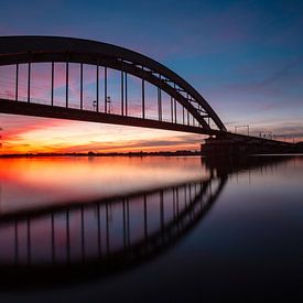 Eisenbahnbrücke in Culemborg von Wim Brauns