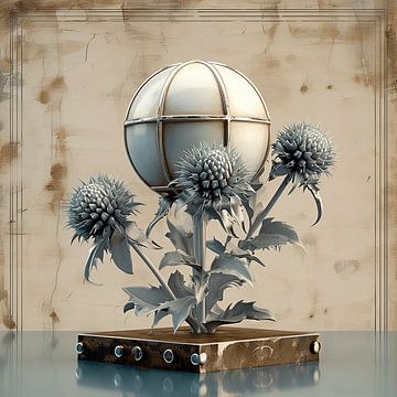 Silver Thistle Flowers by Karina Brouwer