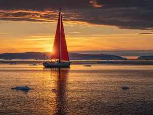Im grönländischen Sommer geht die Sonne nie unter