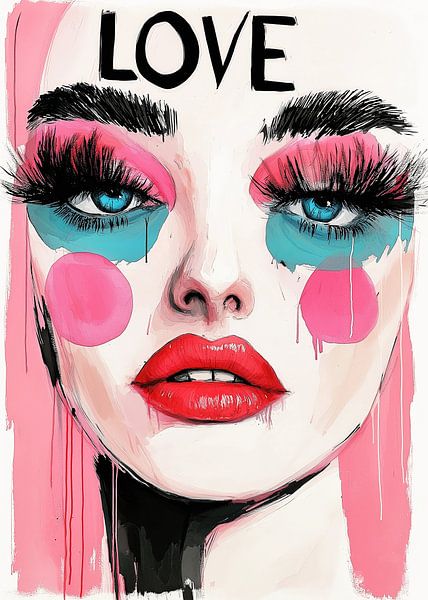 Love woman portrait by JBJart Justyna Jaszke