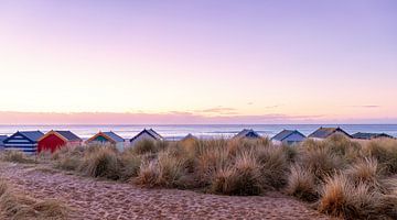Suffolk Beachhuts, England by Adelheid Smitt