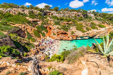 Spanje Middellandse Zee, prachtig strand van Calo des Moro van Alex Winter