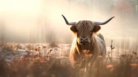 Highlander in Winterglut von ByNoukk