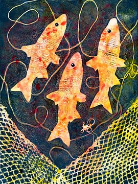 Orange fish by Lida Bruinen