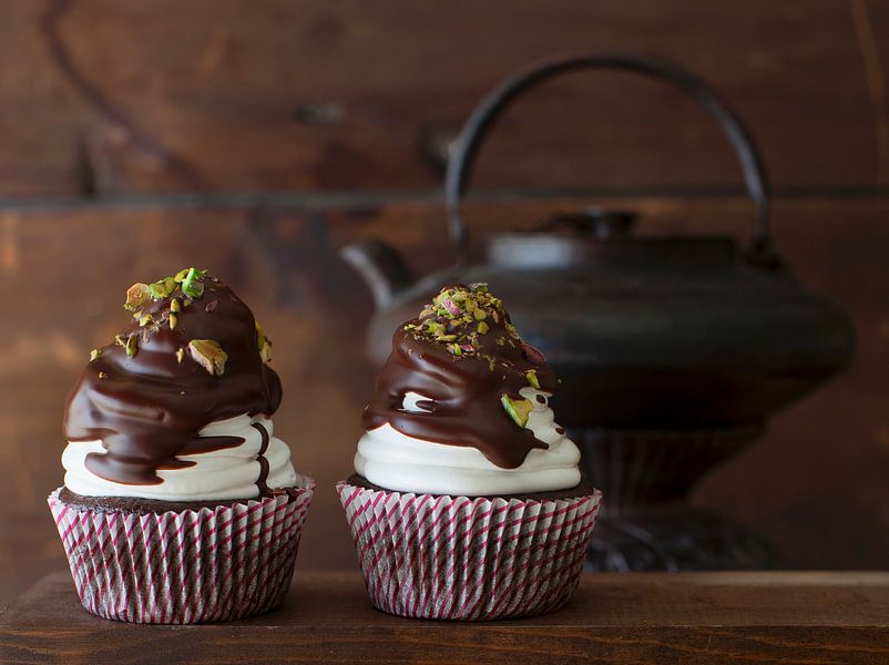 Kaffee-Cupcakes mit Irish Cream Likör und Marshmallow-Haube von BeeldigBeeld Food & Lifestyle