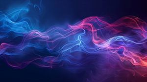 Colourful smoke on a dark background by de-nue-pic