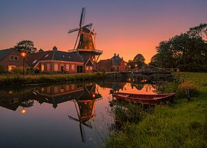 Sonnenuntergang in Onderdendam von Henk Meijer Photography