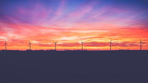 Sonnenuntergang im Noordoostpolder