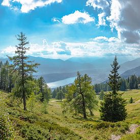 Uitzicht op de Milstätter See, Millstatt - Grantsch, Karintië - Kärnten, Oostenrijk van Rene van der Meer