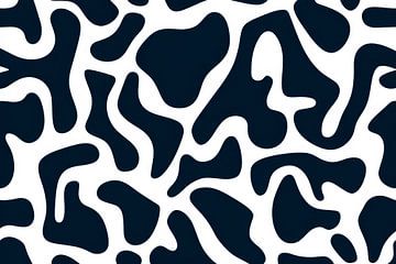 Patroon zwart wit van Poster Art Shop