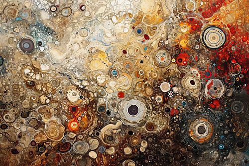 Organische Abstraktion | Abstraktes Rot