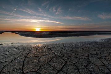 Cracks in the mudflats by P Kuipers